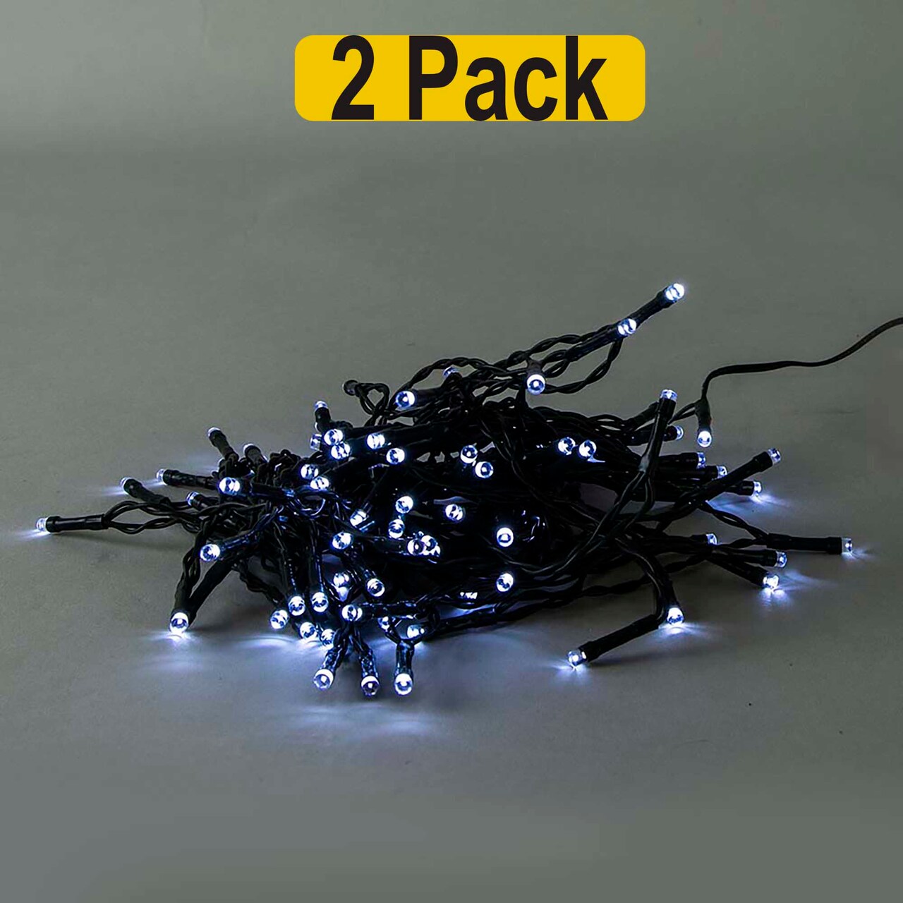 32ft Green Wire 100 LED String Lights — Brilliant Mini Glow, Plug-In